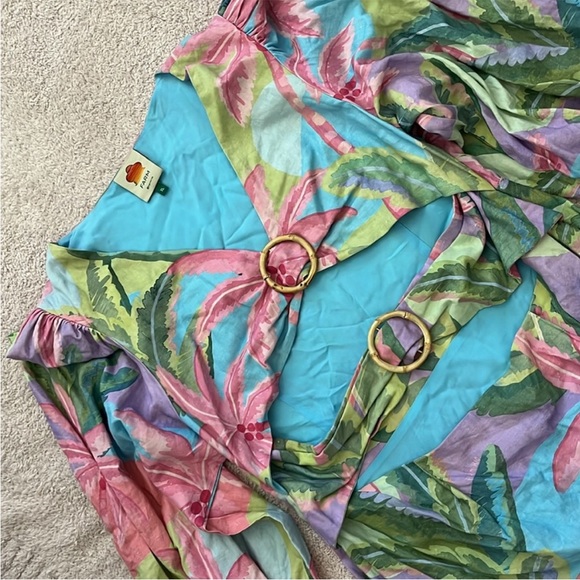 NEW Farm Rio Beach Vibe Mini Cutout Tropical
Dress Size Small - Picture 5 of 9